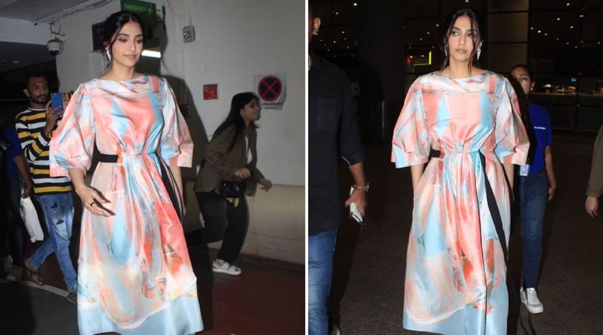 Sonam Kapoor PULLS OFF her airport style in a vibrant easy-breezy dress (Pics inside)