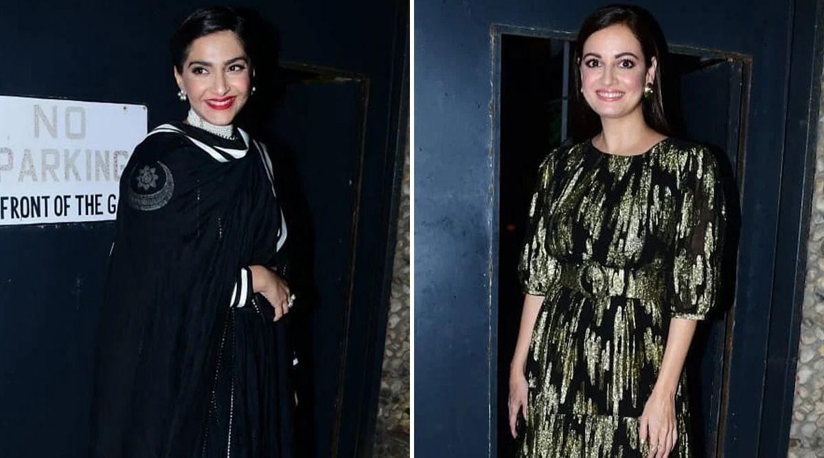 Bollywood divas Sonam Kapoor & Dia Mirza choose black ensembles for Masaba Gupta’s wedding party
