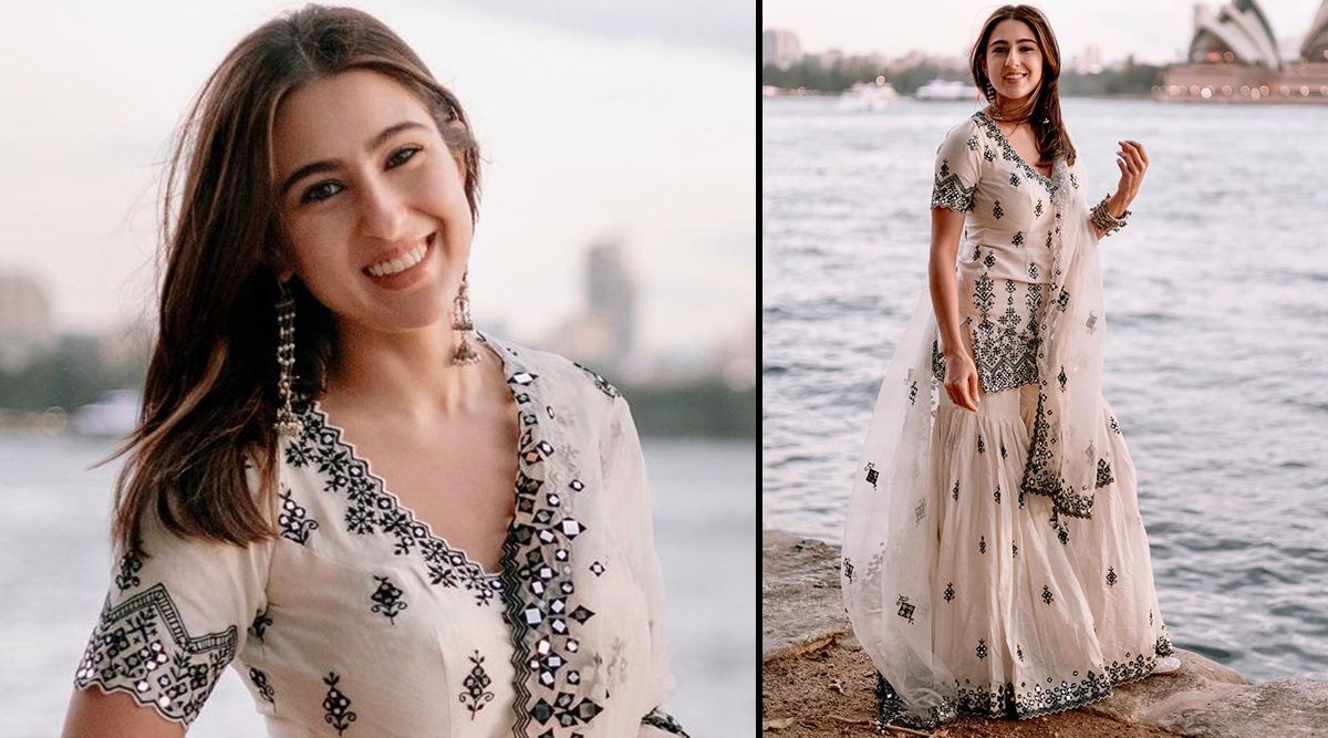 Bollywood actress Sara Ali Khan slays white sharara set like a pro in Australia; Check out PICS!