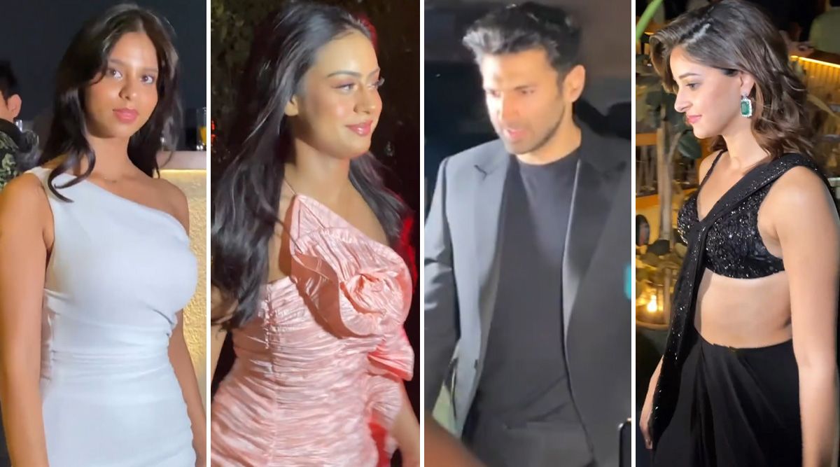 Suhana Khan, Nysa Devgan, Aditya Roy Kapur, and Ananya Panday were spotted adding glam to the Mumbai bash; PICS!