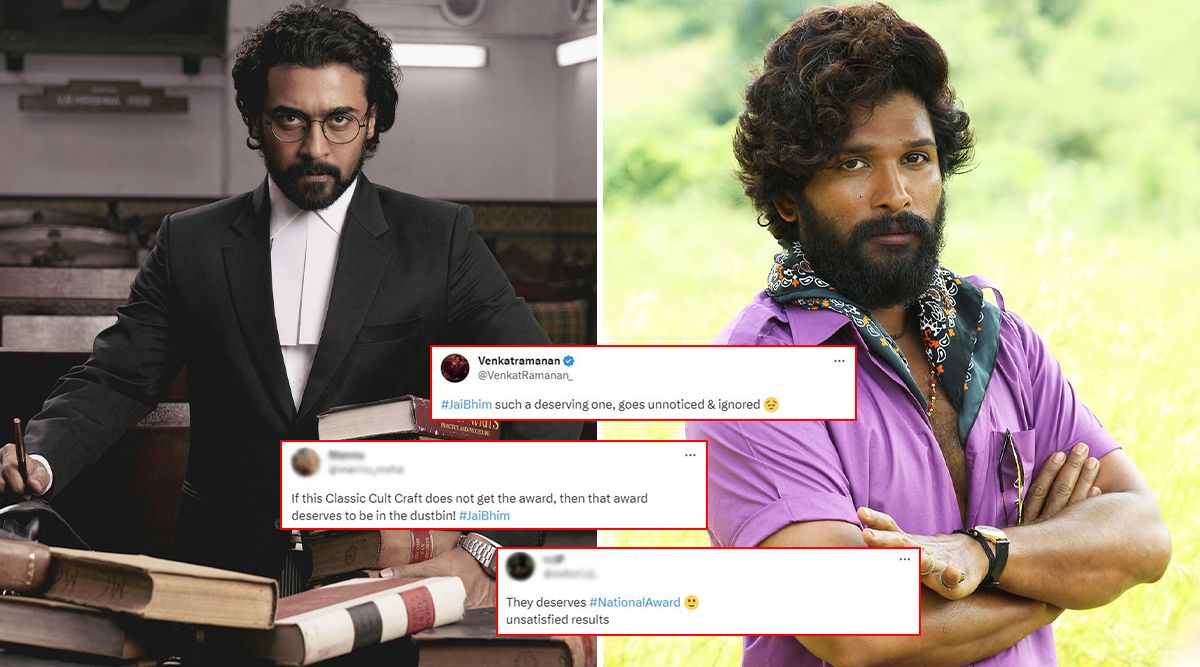69th National Film Awards 2023: Fans Express DISAPPOINTMENT As Suriya’s 'Jai Bhim' Gets IGNORED; Says, ‘More Deserving Than Allu Arjun’s Pushpa 2’ (Read Tweets)