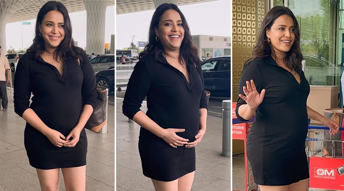 Swara Bhasker's STUNNING Airport Look Flaunting BABY BUMP Leaves Fans AWESTRUCK! (Watch Video)