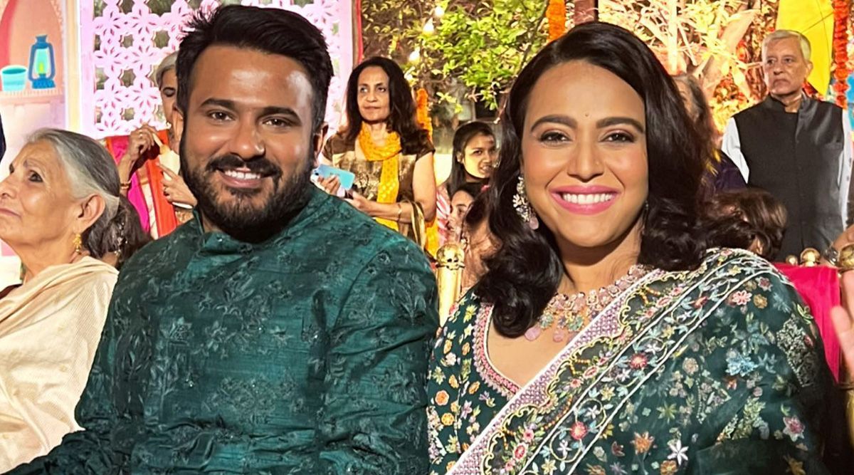 Swara Bhaskar - Fahad Ahmad Sangeet And Mehendi Ceremony: The Couple Twins In Green As They Tie The Knot As Per Hindu Rituals (View Pics)