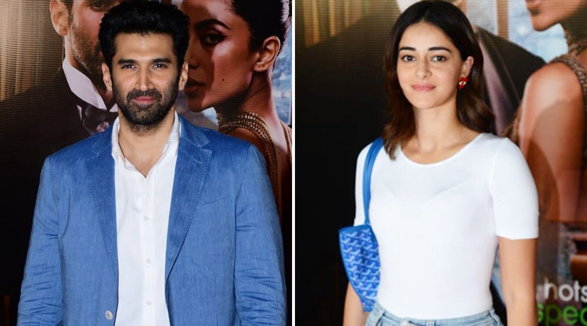 Aditya Roy Kapur gets a support from his alleged girlfriend Ananya Panday at the screening of The Night Manager; PICS