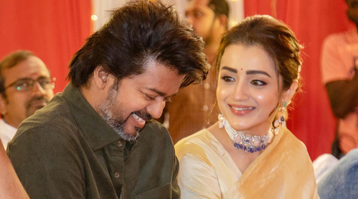 Thalapathy 67: Vijay and Trisha are all smiles as they come together for the Puja ceremony before the shooting commences