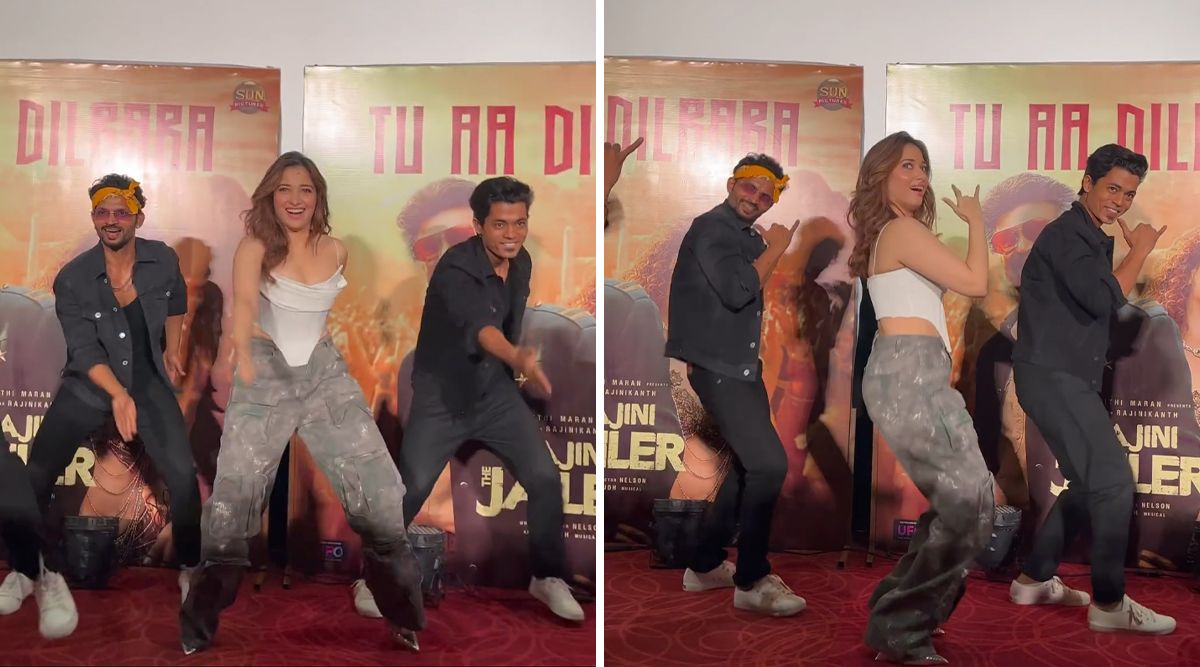 Kaavaalaa: Tamannaah Bhatia STEALS Limelight By Performing Hook Step Of The Hindi Version 'Tu Aa Dilbara' At The Song Launch Event ! (Watch Video) 