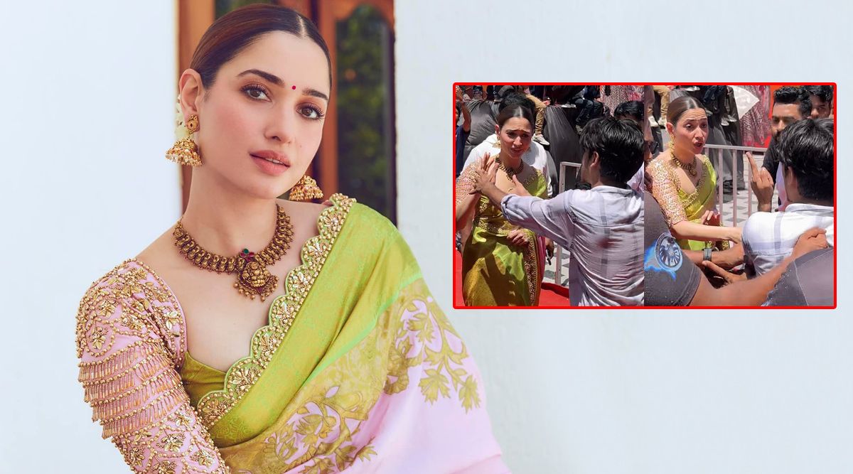 Tamannaah Bhatia's Handles A Enthusiast Fan Who Jumps A BARRICADE To Meet Her! (Watch Video)