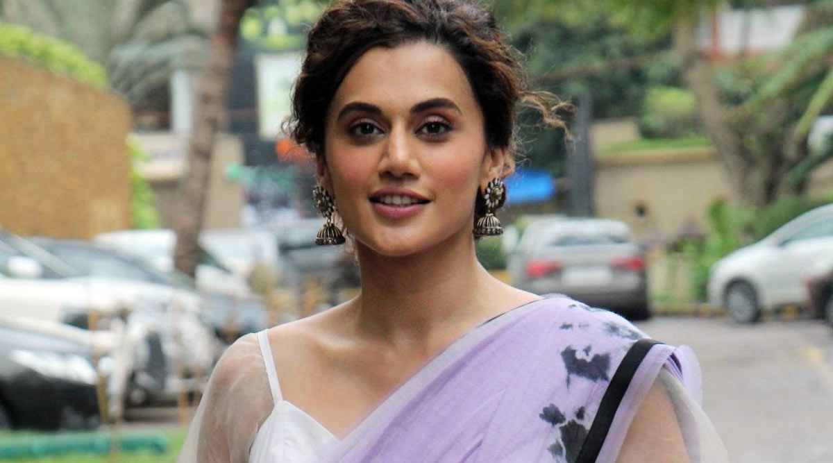 Tapsee Pannu Gets Brutally Criticized For Sporting A Goddess Lakshmi Necklace With A Provocative Red Dress