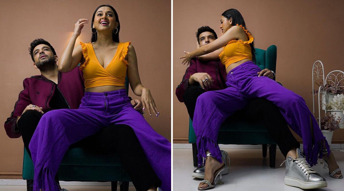 Tejasswi Prakash dances to Yohani’s Manike with her boyfriend; Karan Kundrra jokes that she bullied him to do a photoshoot with her