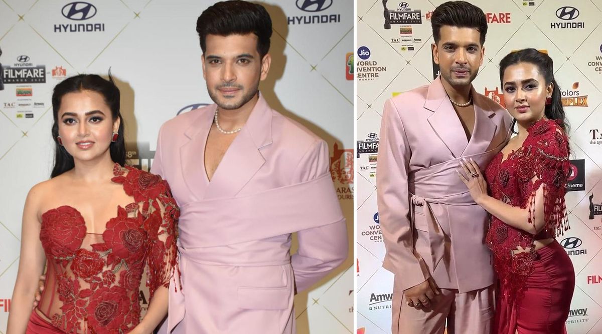 Filmfare Awards 2023: Tejasswi Prakash And Karan Kundrra Look Like They Are A Couple Made In HEAVEN As They Grace The Red Carpet!(Watch Video) 