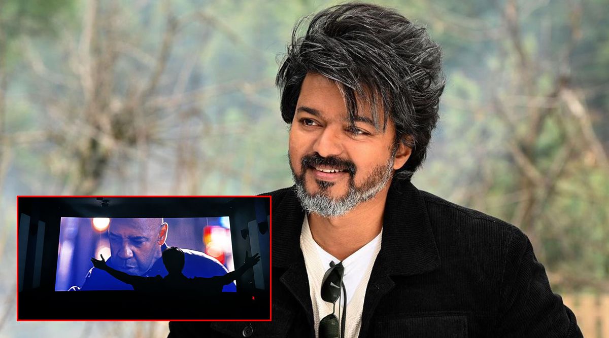 Thalapathy Vijay Caught In His Fan Boy Moment As He GUSHES Over Hollywood Actor Denzel Washington (View Pic)