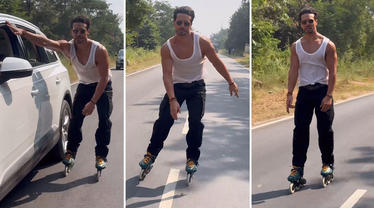 Ganapath: Tiger Shroff Starrer Film Fever Taking Over As He Takes Up A Skating Ride To Reach His Work!