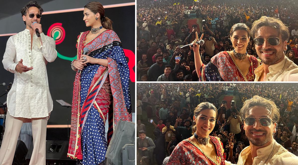 Ganapath: Tiger Shroff And Kriti Sanon Take Over Ahmedabad And celebrate Navratri In Full Filmy Style! (View Pics)