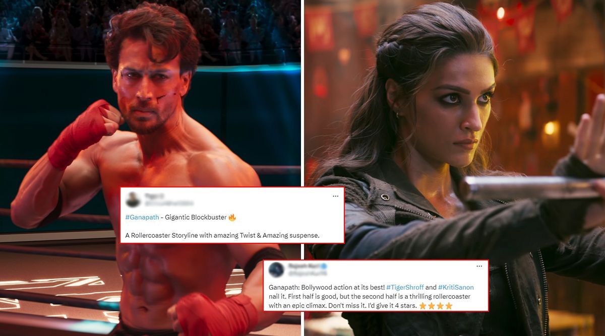 Ganapath Twitter Review: Tiger Shroff And Kriti Sanon's MIND- BLOWING Sci-Fi Thriller Amazes Fans With Action Sequence! (View Tweets)