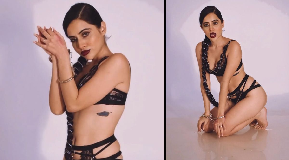Netizens pen BRUTAL comments on Uorfi Javed’s latest post handcuffing herself in a bikini; Check out!