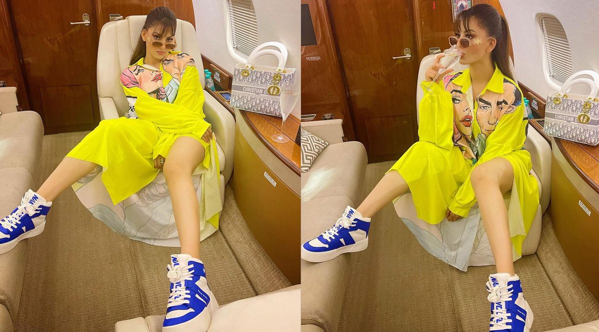 Urvashi Rautela poses in a yellow print dress wowing fans like never before