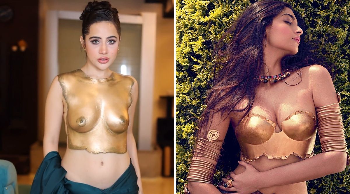 Uorfi Javed's Metallic Breast Plate Style Is An Inspiration From Sonam Kapoor! (View Pic)