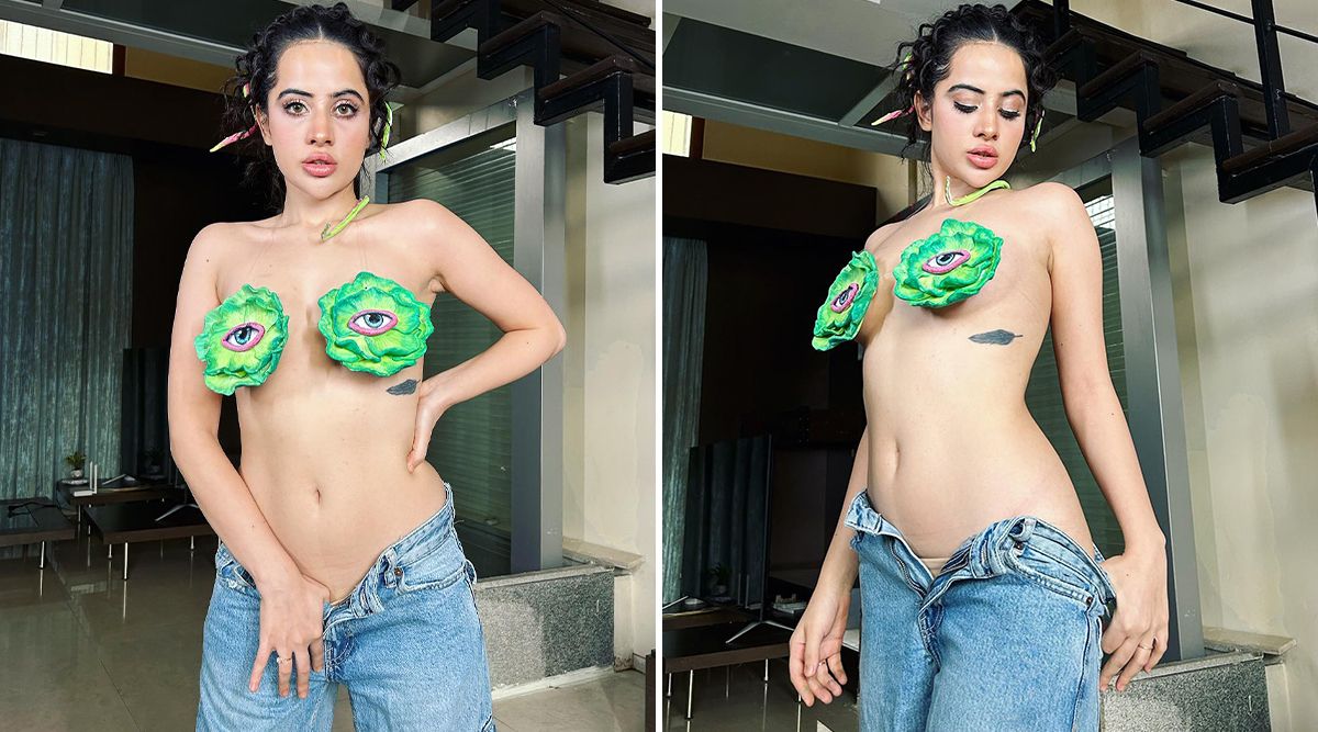 Uorfi Javed's Bold Style Statement, Lettuce-Inspired N*pple Pasties And Unbuttoned Jeans RAISE EYEBROWS (View Pic)