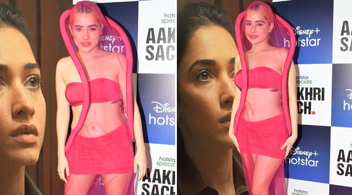 Uorfi Javed Looks Like A ‘CONDOM’, Say Netizens As She Arrives At ‘Aakhri Sach’ Screening (Watch Video)