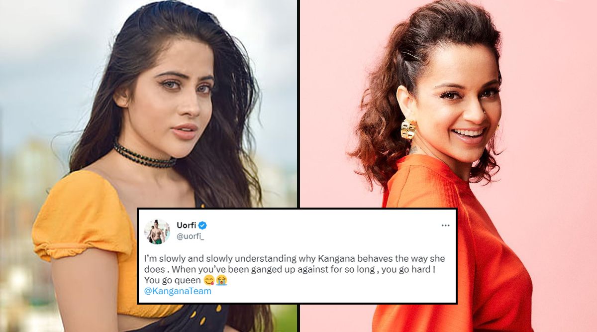 Uorfi Javed PRAISES Kangana Ranaut For Giving A BEFITTING REPLY As She Is UNINVITED At An Event Because Of Madhuri Dixit!