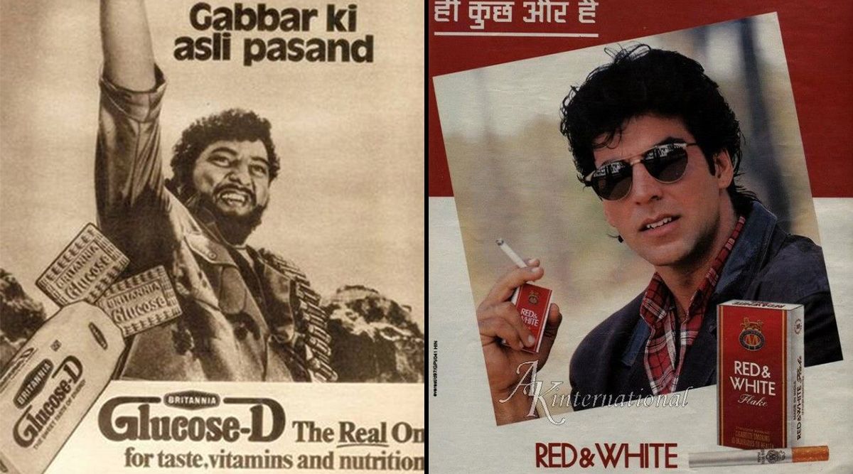 Amjad Khan as Gabbar Singh, Akshay Kumar and Other Celebs Featuring in Vintage Ads