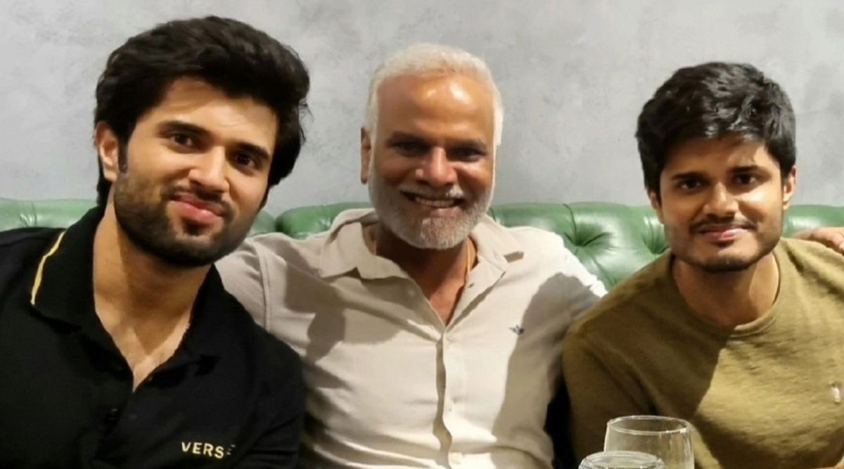 Vijay Deverakonda and his brother Anand are overjoyed during the family gathering, making them both joyful inside and out