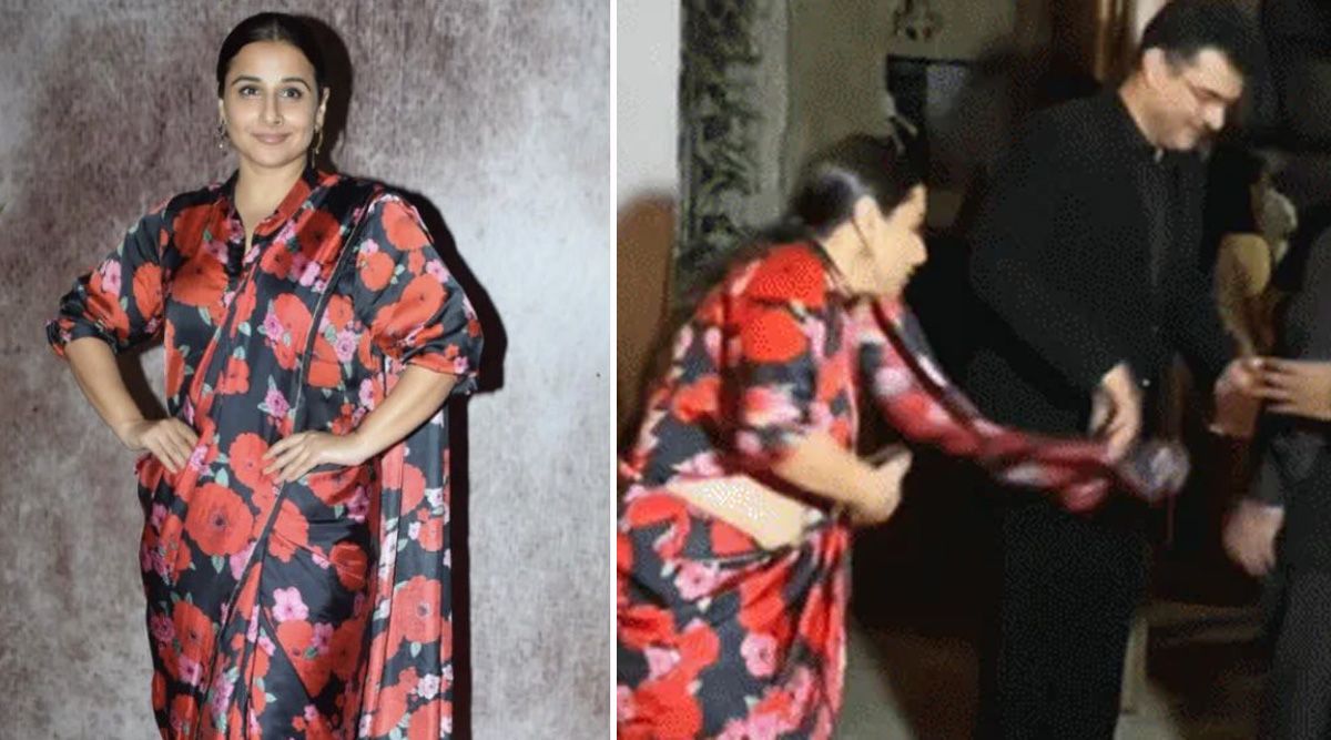 Fans applaud Vidya Balan for gracefully handling her saree; SEE MORE!