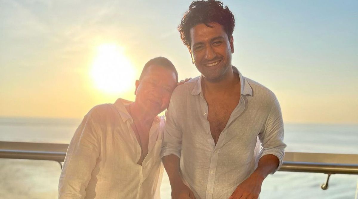 In a photo by Sunny Kaushal, Vicky Kaushal poses with his father. Take a look