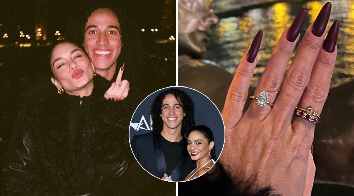 Vanessa Hudgens FLAUNTS her engagement ring as she says YES to MLB star Cole Tucker
