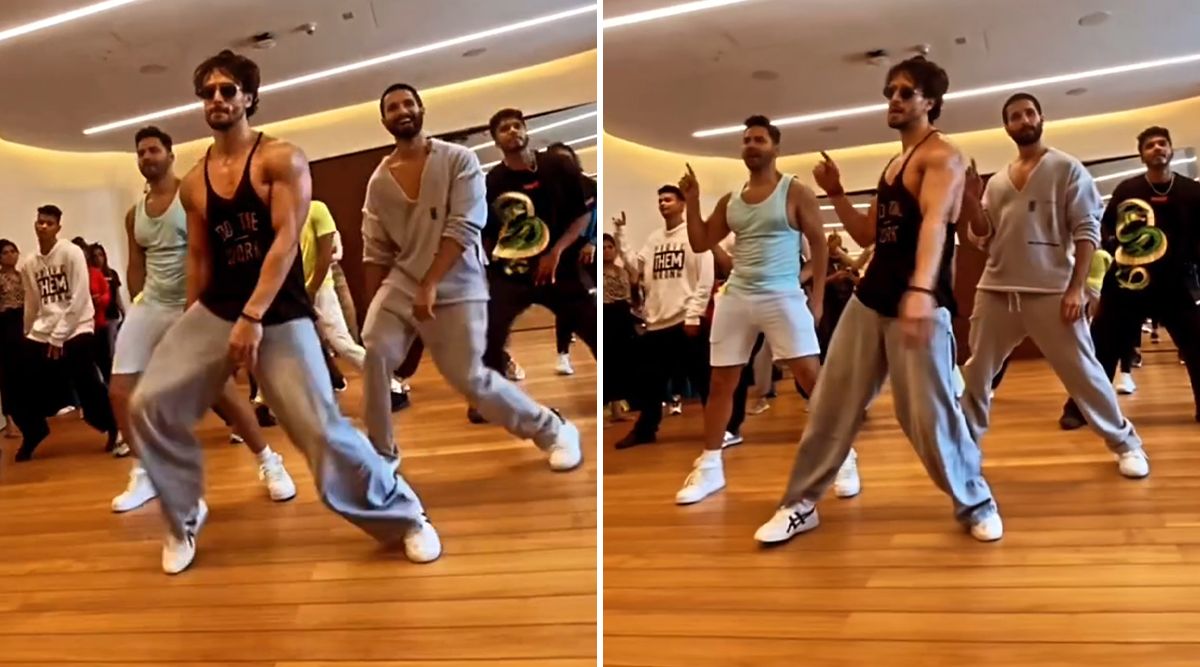 Ganapath: A Hero Is Born: Varun Dhawan And Shahid Kapoor Dances With Tiger Shroff On His Latest Chartbuster Track! (Watch Video)