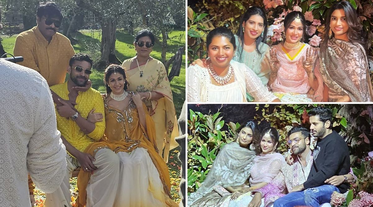 Varun Tej And Lavanya Tripathi Wedding: Mehendi Ceremony Pics OUT, Couple Looks Beautiful In Colourful Outfits! (View Pics)