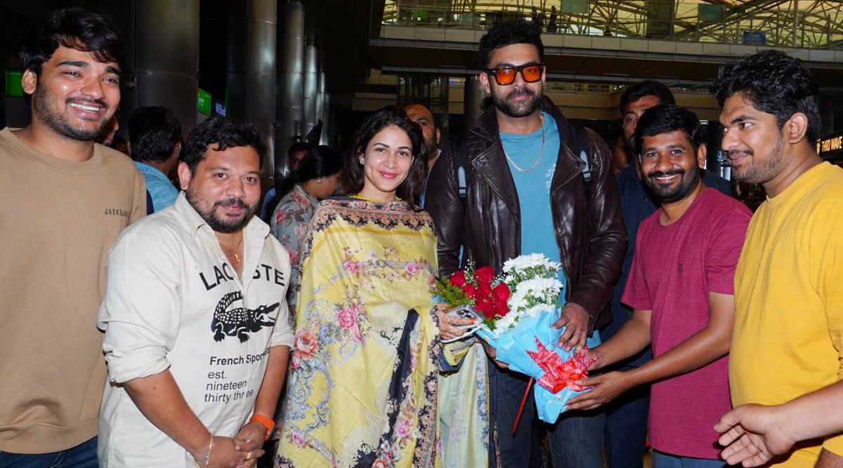 Varun Tej And Lavanya Tripathi Receive A WARM Welcome At Hyderabad Airport Post Their Wedding In Italy!