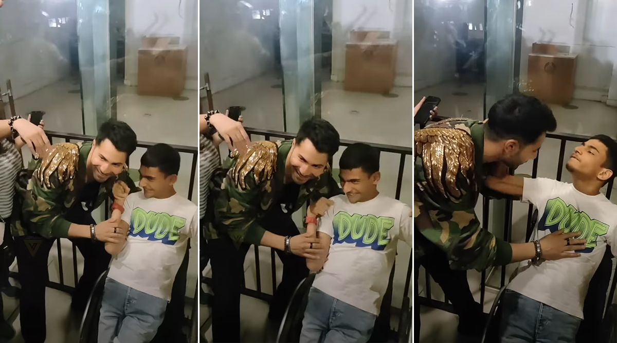 Varun Dhawan makes sure he meets his specially-abled fan before attending an event for Jugjugg Jeeyo; fans are in awe of him