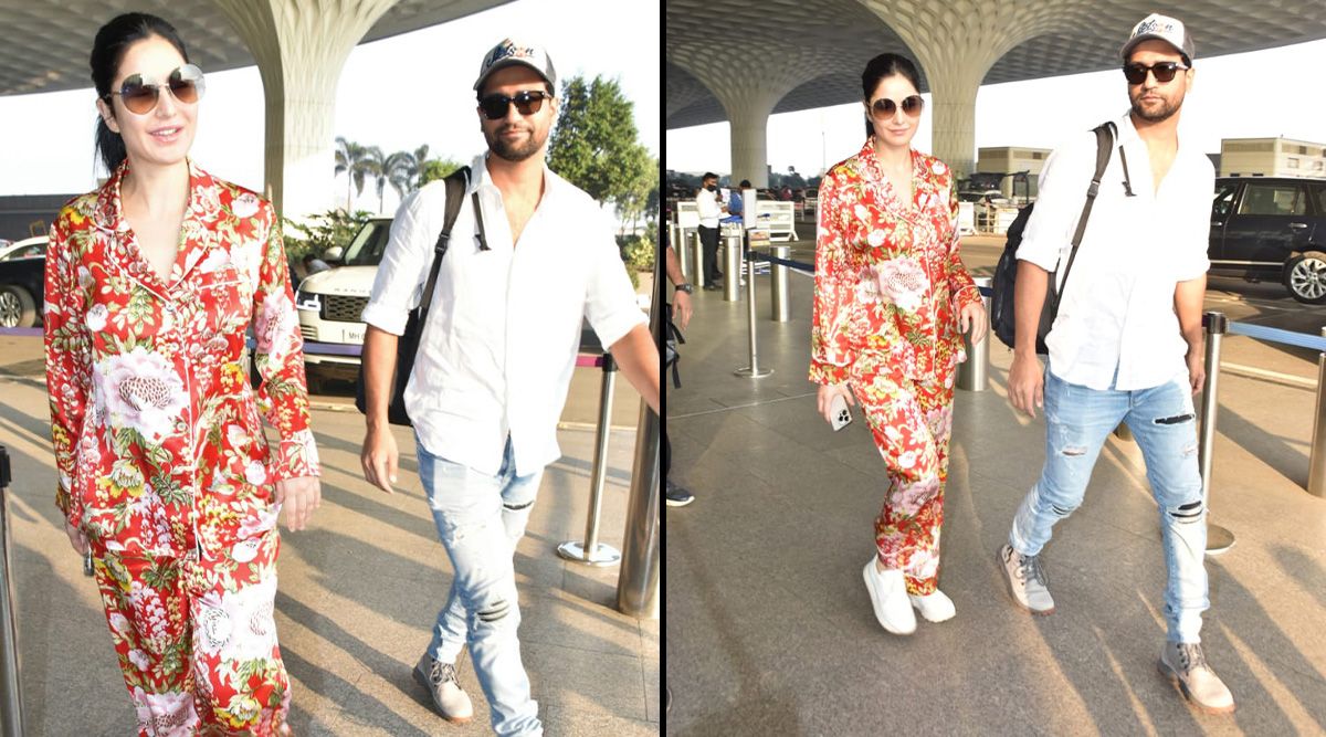 Katrina Kaif and Vicky Kaushal opt for a comfy fit as they jet off for a vacation