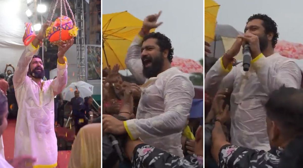 The Great Indian Family: Vicky Kaushal Gives An ELECTRIFYING Performance At Dahi Handi Celebrations In Mumbai (Watch Video)