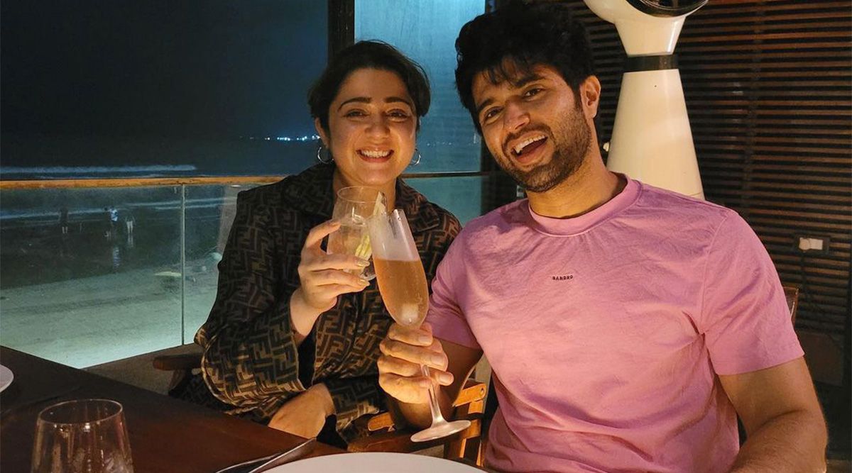 Vijay Deverakonda and Charmme Kaur spend an evening together to celebrate the success of the ‘Liger’ film trailer