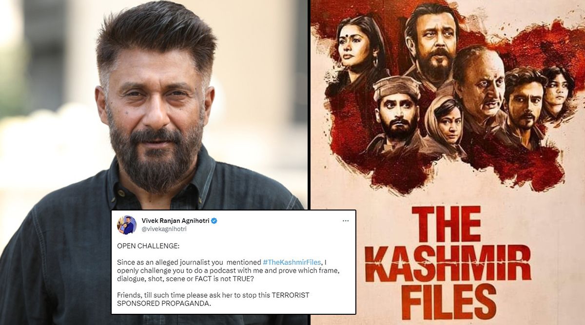 Vivek Agnihotri Penns OPEN LETTER As CHALLENGE To Writer Who Claims 'The Kashmir Files' Is A PROPAGANDA Film (View Tweet)
