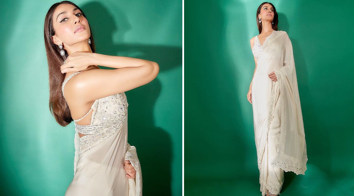 Take INSPIRATION from Vaani Kapoor to glam up this festive season; choose this MK Ivory White saree THIS Diwali