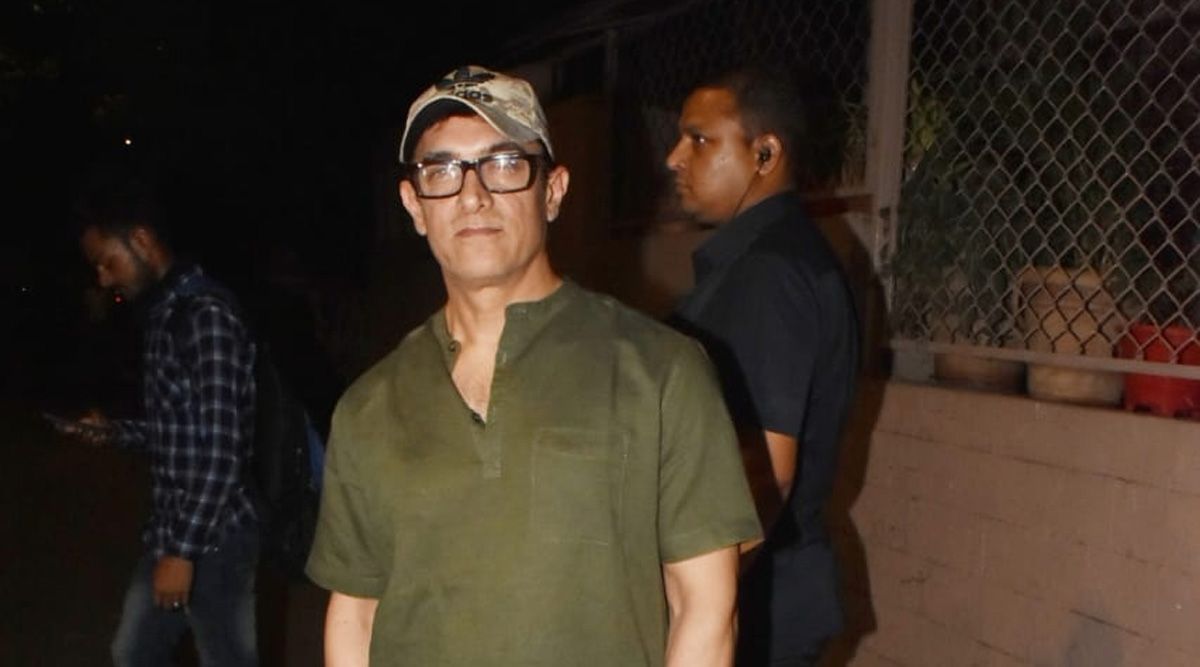 Aamir Khan looks stunning in green kurta and dhoti pants; papped outside a dubbing studio