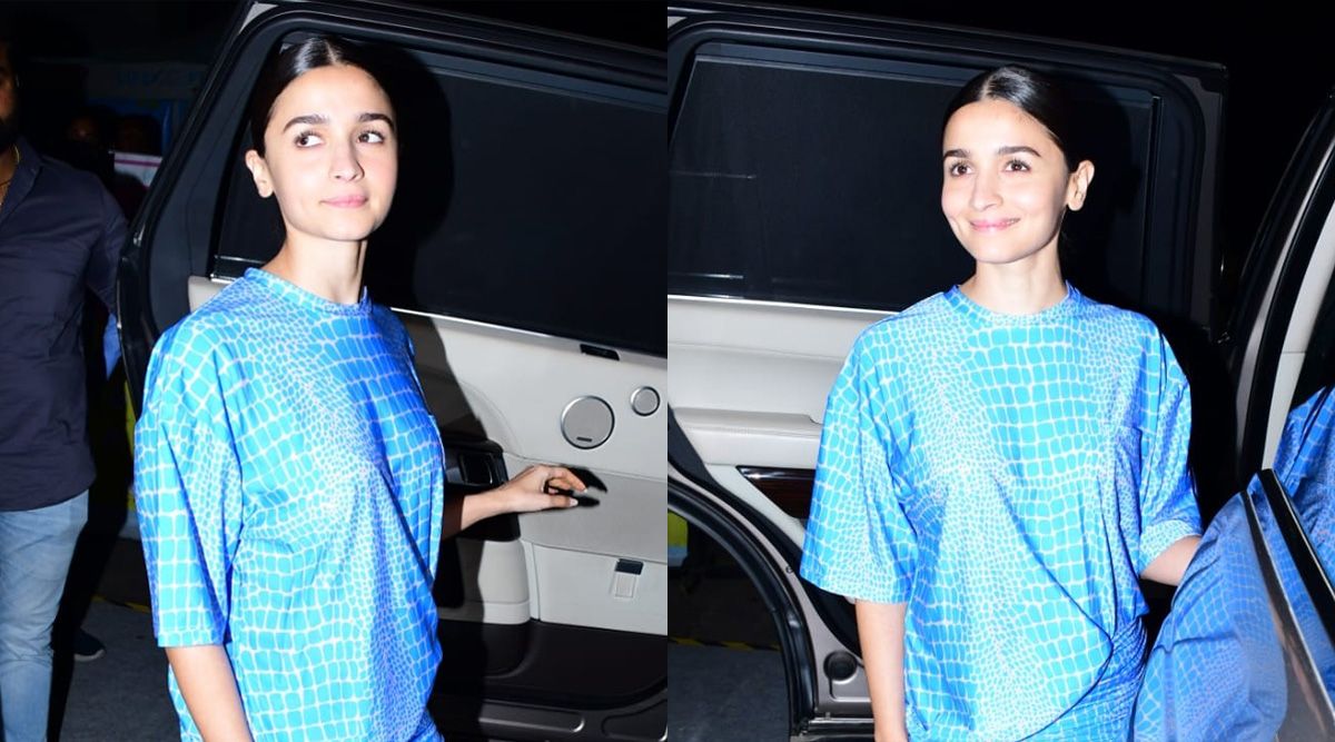 Alia Bhatt looks like a girl next door as she was snapped going to Karan Johar’s party