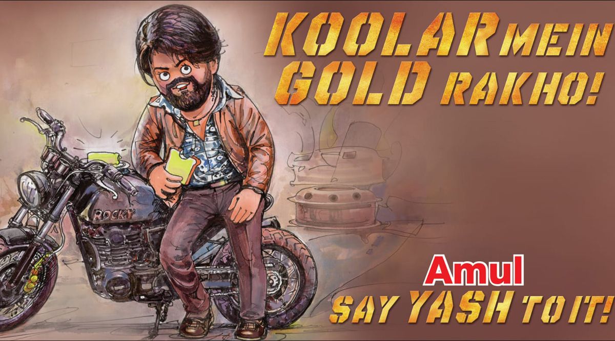 Amul celebrates the thunderous success of KGF Chapter 2 in its latest topical ad