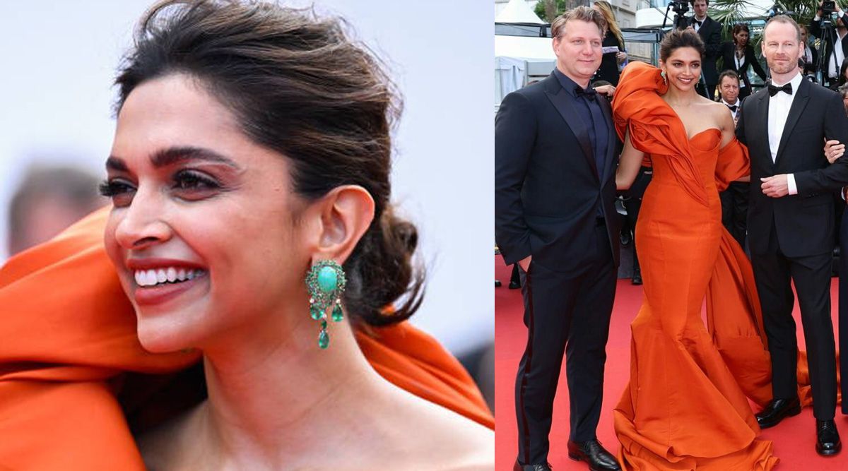 Cannes 2022: Deepika Padukone looks like a princess in an orange gown as she walks the red carpet – see pics