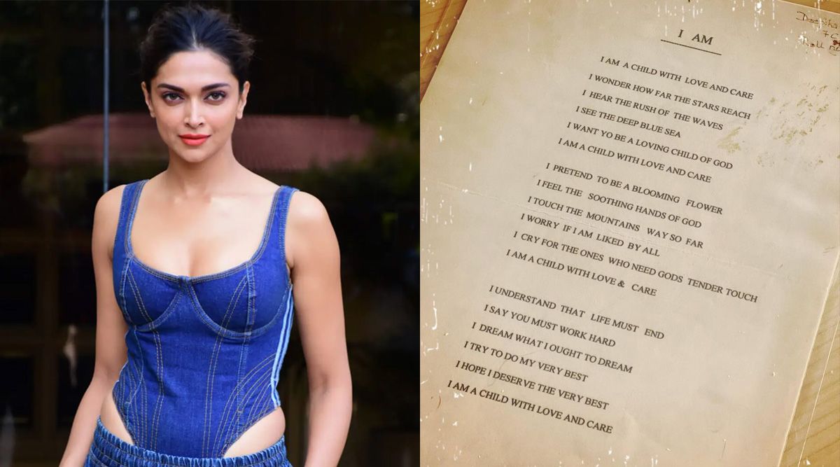 Deepika Padukone shares poems she penned in seventh grade, describing it as her 'first and last' attempt