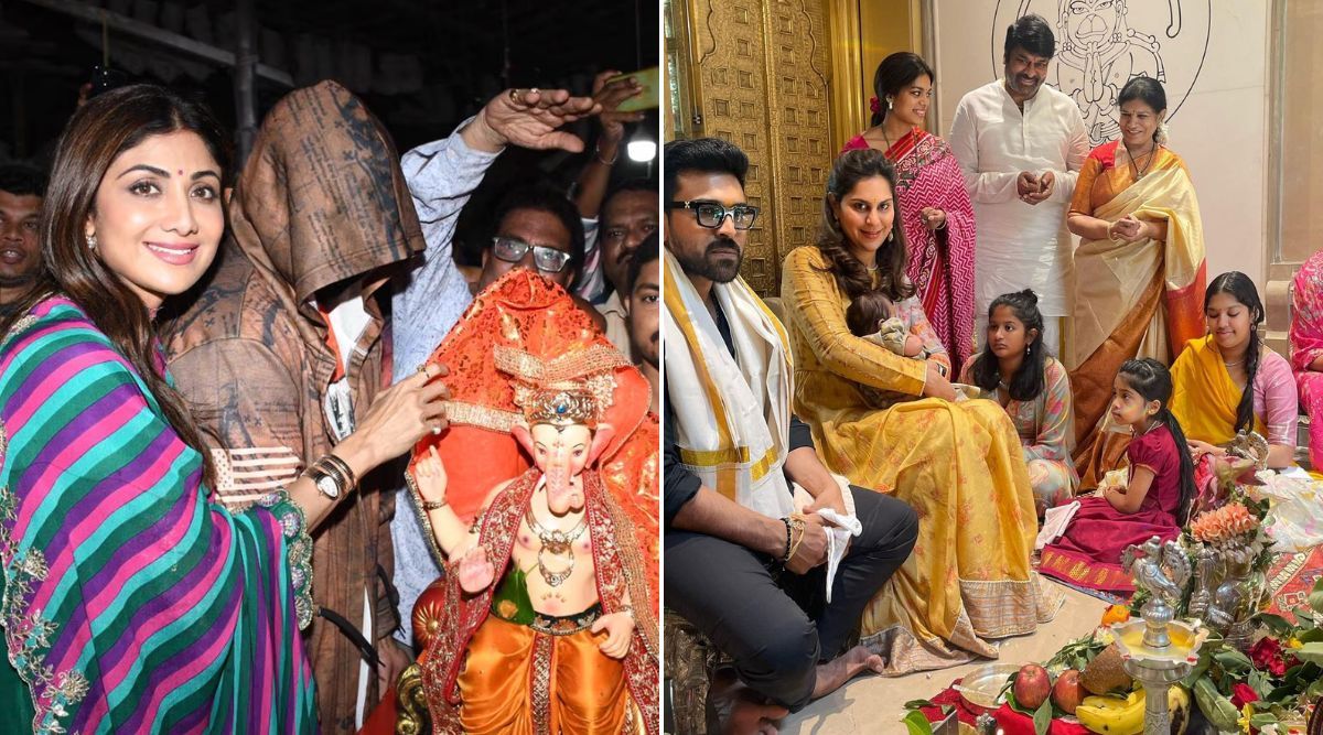 Ganesh Chaturthi 2023: From Shilpa Shetty To Ram Charan, Here Are Few Celebs Who Welcome Bappa At Home! (View Pics)