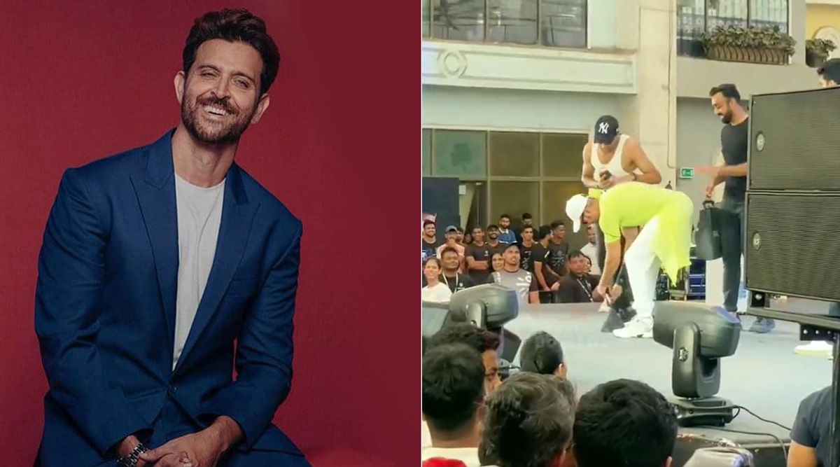 Vikram Vedha actor Hrithik Roshan touches a fan's feet at an event; leaves netizens highly impressed