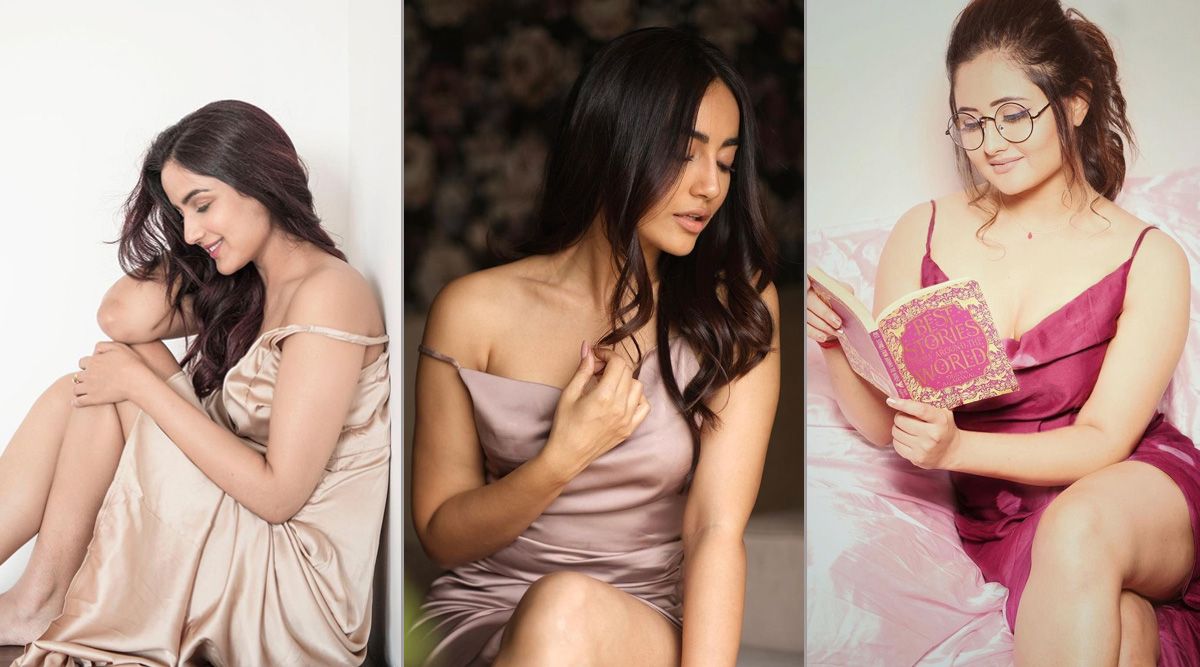 ‘Slipping’ beauties: Jasmin Bhasin, Surbhi Jyoti, and Rashami Desai look ethereal in their slip dresses