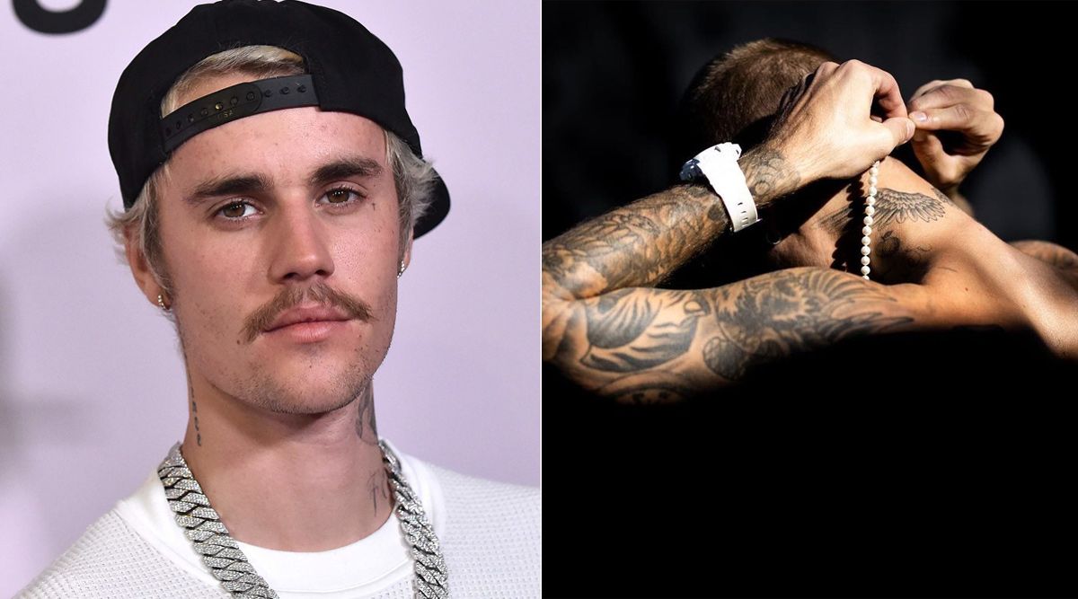 Justin Bieber’s MAFIA look flaunting his tattoos is unmissable – see photo
