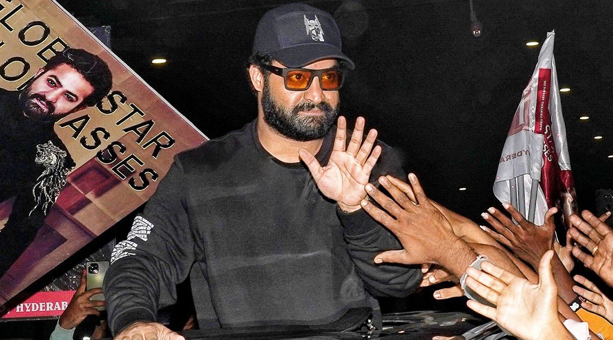 RRR star Jr. NTR Gets Mobbed At Hyderabad Airport By Fans As He Returns To India After Winning The Oscars (Watch Video)