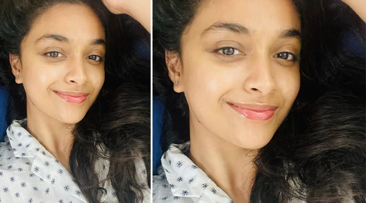 Keerthy Suresh needs no filter with that skin! the actor is glowing post her nighttime skincare routine
