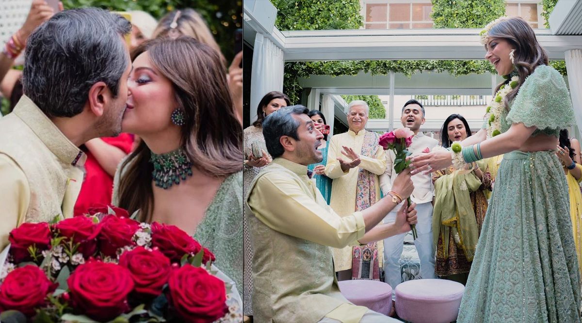 Kanika Kapoor and her soon-to-be husband Gautam look in love at their Mehendi celebrations - see photos